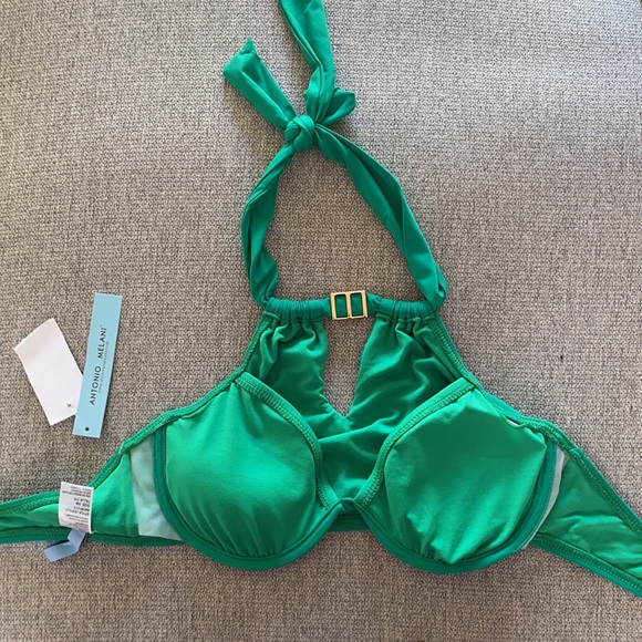 Antonio Melani Green Swimsuit Bikini Top - Picture 4 of 5